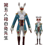 Identity Ⅴ Freddy Riley Cosplay Man Lawyer White Rabbit Mr.Cosplay Costume Uniform Man Woman Lovely Adult Halloween Outfit Suit