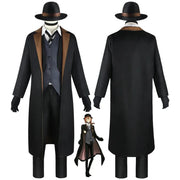Nakahara Chuuya Cosplay Costume – Full Set with Hat and Gloves from Bungo Stray Dogs for Adults, Perfect for Halloween and Anime Events