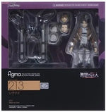 28cm Attack on Titans Levi Ackerman Action Anime Figura Kawai Eren Jaege Mikasa Ackerman The Armored Titan Figure
