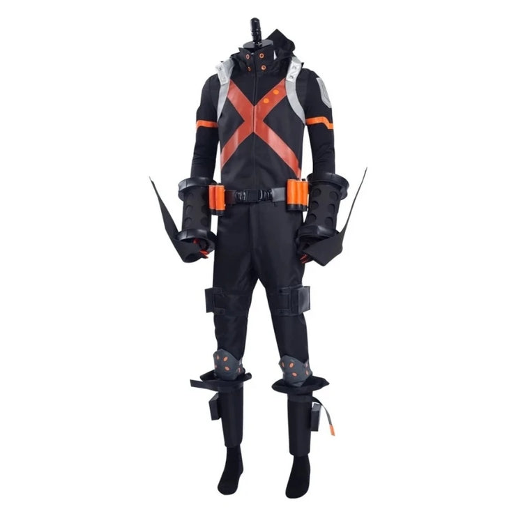 Katsuki Bakugou Cosplay Costume – Anime Battle Dress and Combat Suit for Halloween and Carnival Events
