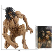 28cm Attack on Titans Levi Ackerman Action Anime Figura Kawai Eren Jaege Mikasa Ackerman The Armored Titan Figure