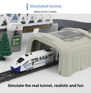 Electric High-Speed Train Set – Harmony Model with DIY Railway Tracks for Kids