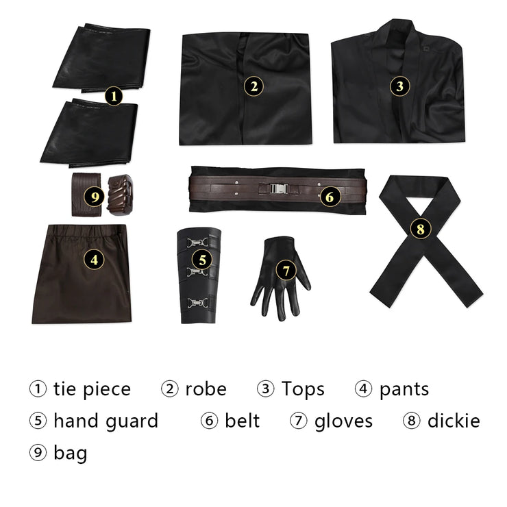Anakin Skywalker Cosplay Costume – Jedi Outfit for Halloween, Carnival, and Party Events