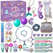 Christmas Advent Calendar Box Princess Dress Up Headwear Jewelry Set cute unicorn toys 24Days Countdown Calendar Xmas Gifts