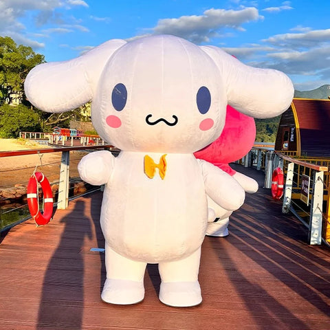 Giant Kuromi & My Melody Mascot Costume – Inflatable Hello Kitty Character Cosplay for Advertising, Carnival & Events