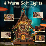 Robotime ROKR Black Forest Cuckoo Clock — 3D Wooden Puzzle Kit (Ages 12+)