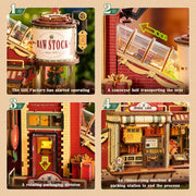 Robotime ROKR Christmas Dream Gift Factory Music Box – 3D Wooden Puzzle Model Kit