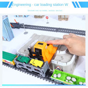 High-Speed Electric Train Set – Realistic Rail Model with Tracks for Kids to Assemble