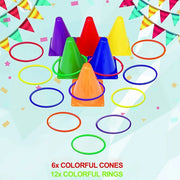 Throwing Ring Game Cone Tossing Cornhole Sets Hand Eye Sports Outdoor Toys Game Perception