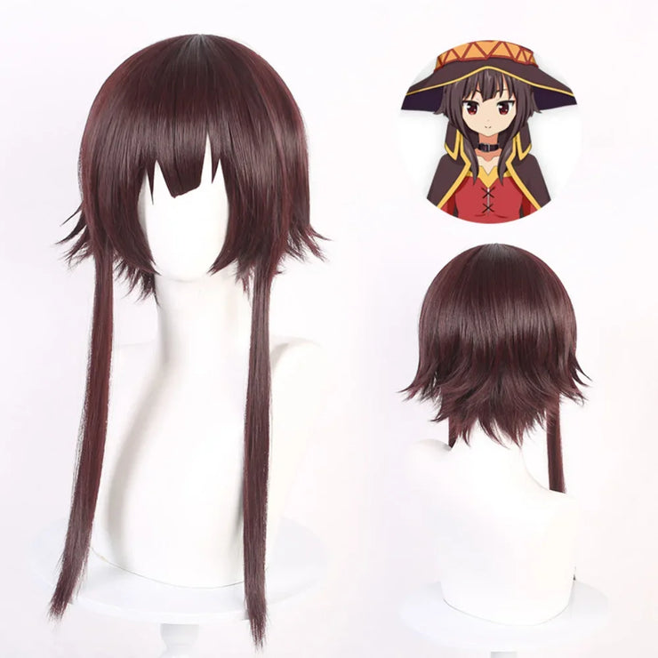 Megumin Cosplay Costume – Anime Sorceress Dress with Wig for Women, Perfect for Halloween and Cosplay Events