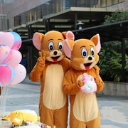 Tom & Jerry Mascot Costume Set – Cartoon Cosplay for Advertising, Parties, Carnival & Halloween Events