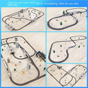 High-Speed Electric Train Set – Realistic Rail Model with Tracks for Kids to Assemble