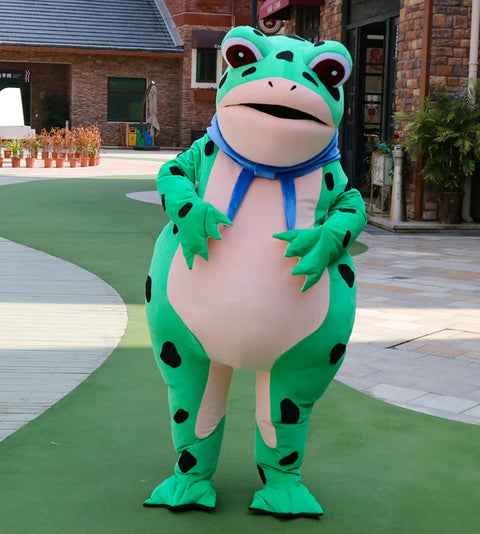 Inflatable Frog Mascot Costume – Adult Cartoon Cosplay Suit for Events, Performances & Parties
