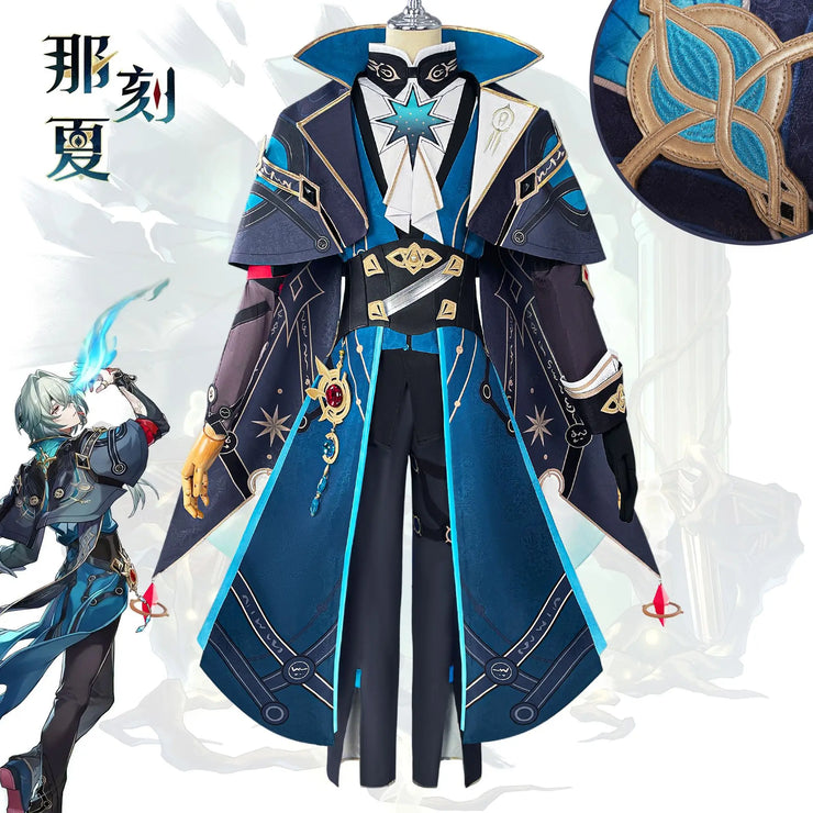 Anaxagoras Cosplay Costume – Honkai: Star Rail Uniform with Wig from Grove of Epiphany Amphoreus for Men and Women, Ideal for Halloween Events