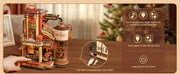 Robotime ROKR Christmas Dream Gift Factory Music Box – 3D Wooden Puzzle Model Kit