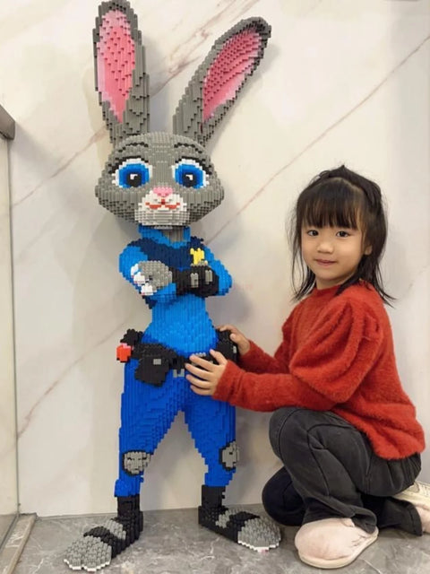 Anime Kawaii Zootopia Children Educational 100cm Tall Three-dimensional Building Blocks Toys