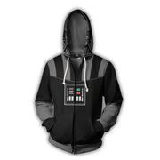 Cosplay Hoodie Jacket – Stormtrooper, Mandalorian, and Darth Vader Designs for Men’s Spring/Autumn Wear, Ideal for Halloween and Party Props