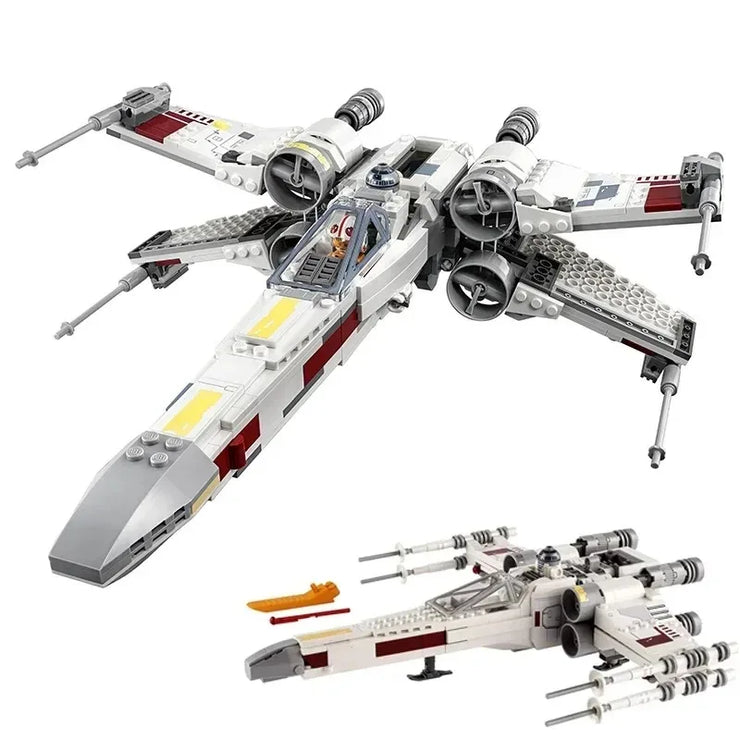 Space Program X-Wing Fighter Building Set – Starship Model Compatible with 75301