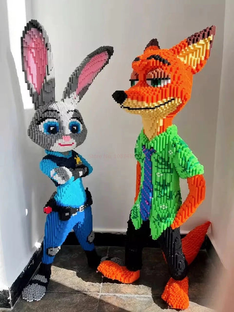 Anime Kawaii Zootopia Children Educational 100cm Tall Three-dimensional Building Blocks Toys