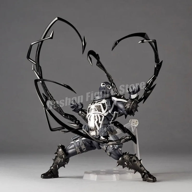 Amazing Yamaguchi Revoltech Agent Venom Action Figure – Superhero Eugene Thompson Model Toy, Perfect Gift Collection