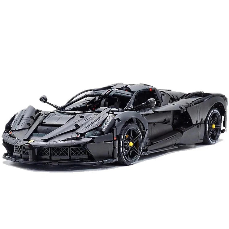 MOC 61505 Technical Black Super Sports Car Hypercar 4739 Pcs