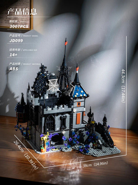 3007Pcs Famous Vampire Draculas Castle Horror House Building Blocks Set Medieval Grand Street View Bricks Toys Christmas Gifts