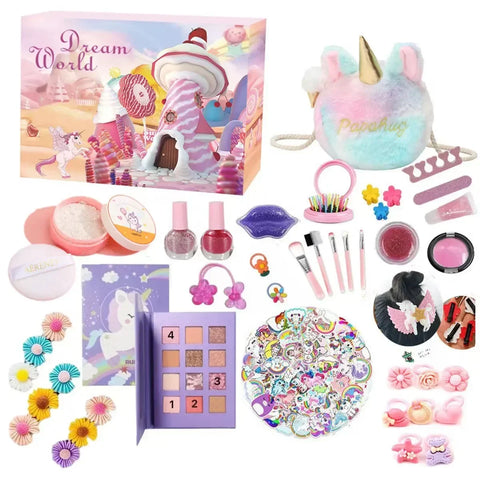Christmas Advent Calendar Box Princess Dress Up Headwear Jewelry Set cute unicorn toys 24Days Countdown Calendar Xmas Gifts