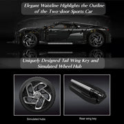 MOC 13163 High-Tech Super Car La Voiture Noire Building Blocks 4688 Pcs