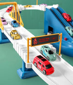 Dinosaur Adventure Electric Track Set – Interactive Racing Puzzle Toy with Mountain and Train for Kids