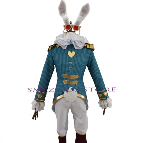 Identity Ⅴ Freddy Riley Cosplay Man Lawyer White Rabbit Mr.Cosplay Costume Uniform Man Woman Lovely Adult Halloween Outfit Suit