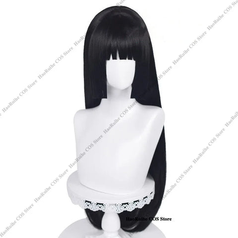 Game Love and Deepspace Anime Cosplay Costume Black Fashion Wig Dress Uniform for Women Girls Halloween Party Role Play