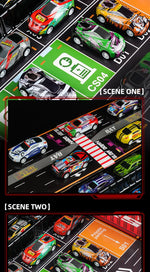 48-Piece Mini Racing Car Set with Play Map & 4-Level Garage – Gift Box Edition for Kids