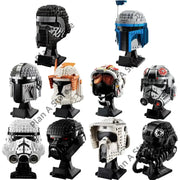 Star Wars Model Figure Stormtrooper Vader Tie Fighter Pilot Helmet Series  Building Blocks Brick Set