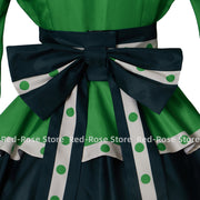 Froppy Cosplay Frog Tsuyu Asui Costume Fantasy Dress Kimono Lolita Maid Cosplay Uniform Outfits Women Suit