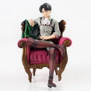 28cm Attack on Titans Levi Ackerman Action Anime Figura Kawai Eren Jaege Mikasa Ackerman The Armored Titan Figure