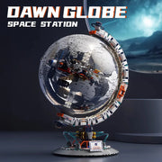 Creative Technology Space Station Transparent Globe Building Set – High-Tech Construction Bricks