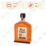 Wine Bottle Building Bricks Blocks Set 258 Pcs