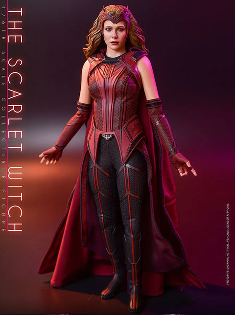 P-Jsmen Female Wanda Maximoff Cosplay Costume Scarlet Witch Headwear Cloak and Pants Full Set Outfit