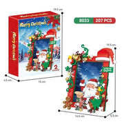 207pcs DIY Santa Claus Photo Frame Building Blocks Set, Holiday Gift, Christmas Decorations