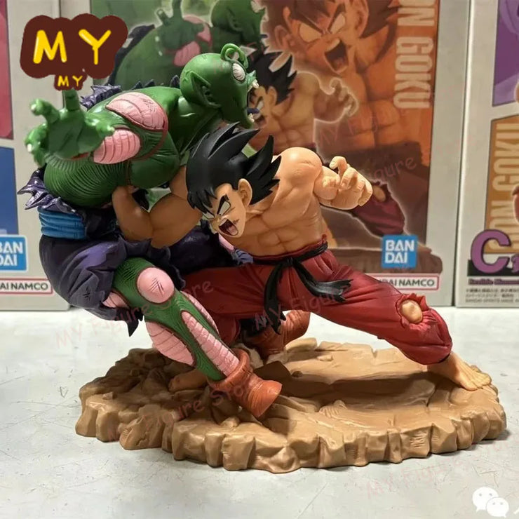 Dragon Ball Son Goku, Piccolo & Bulma PVC Figure Set – Anime Collectible Statues for Desk or Room Display