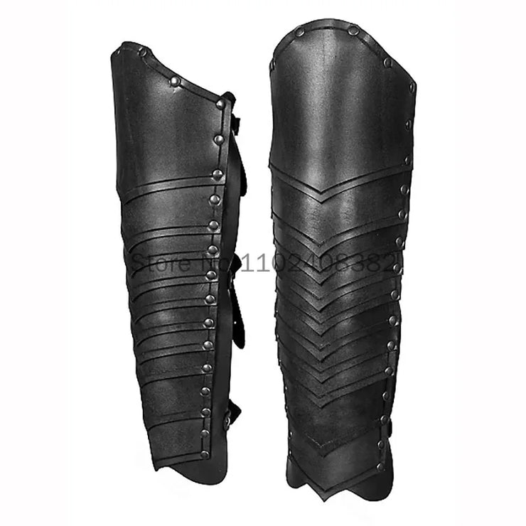 Medieval Steampunk Victoria Knight Pirate Costume – Leather Vest Armor with Body, Shoulder Pauldrons for Men’s LARP and Cosplay