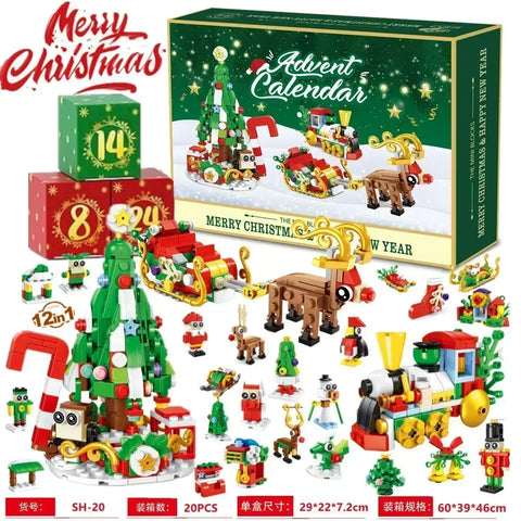 Christmas Advent Calendar Box Princess Dress Up Headwear Jewelry Set cute unicorn toys 24Days Countdown Calendar Xmas Gifts