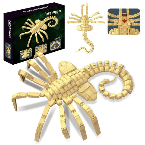 Xenomorph Model Ultimate Predator Action Figure Building Blocks Set Halloween DIY Aliens Toys for Kids Christmas Gifts Ornamant