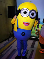Yellow Minion Mascot Costume – Adult Cosplay Suit for Carnival, Parties, Performances & Halloween Events