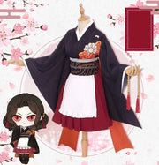 Anime Cosplay Costume Kanroji Mitsuri Kibutsuji Kimono Maid Uniforms Blade Kochou Shinobu Kamado Nezuko Dress Cosplay