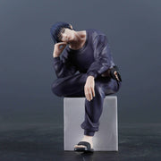Anime JJK Gojo Satoru & Fushiguro Toji Sitting Pose Figures – Action Models for Desk Decoration, Car Accessories, and Collectible Gifts