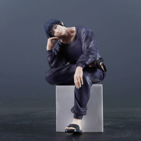 Anime JJK Gojo Satoru & Fushiguro Toji Sitting Pose Figures – Action Models for Desk Decoration, Car Accessories, and Collectible Gifts