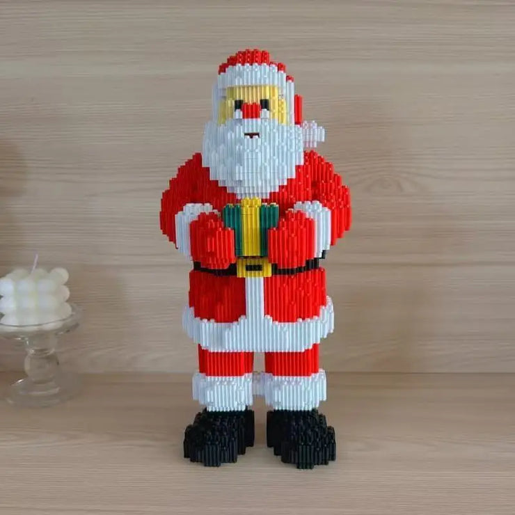 Santa Claus Elk Christmas Tree Building Blocks Toy Set Small Particle Bricks Building Blocks Toys Kids Christmas Gift