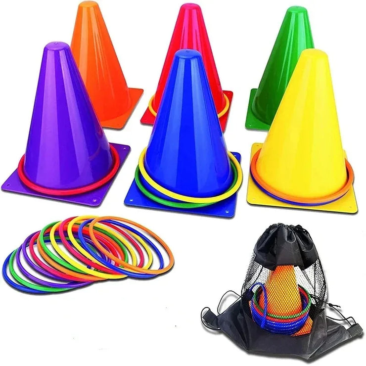 Throwing Ring Game Cone Tossing Cornhole Sets Hand Eye Sports Outdoor Toys Game Perception