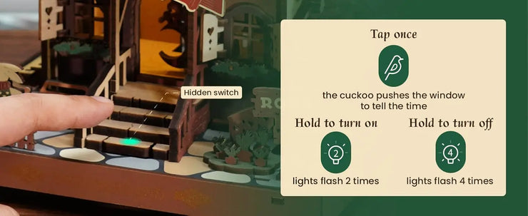 Robotime ROKR Black Forest Cuckoo Clock – 3D Wooden Puzzle Model Kit